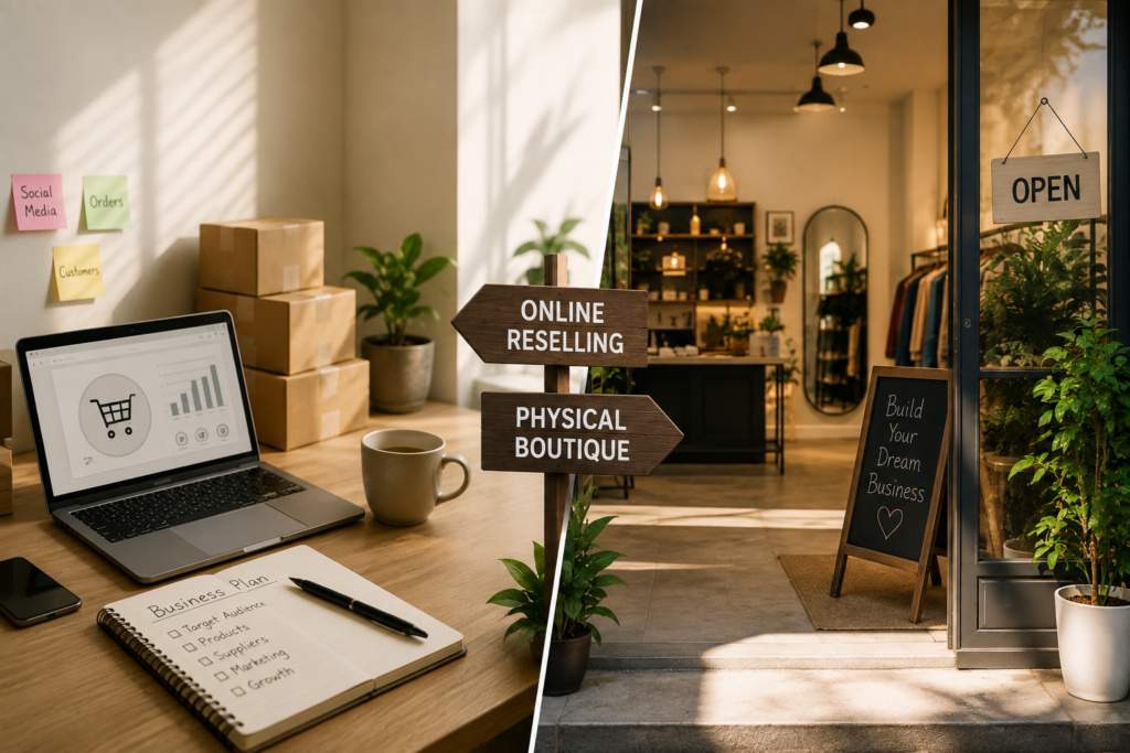 Online reselling vs physical boutique — choosing your path in the wholesale clothing market in Kerala